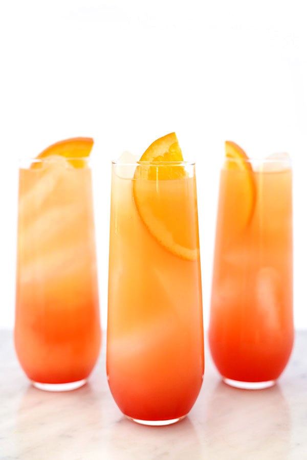 Tequila Sunrise Cocktail | foodiecrush.com #recipe #drink #cocktail #parties