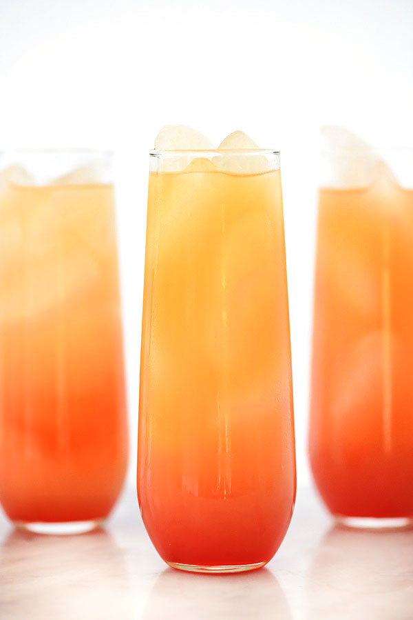 Tequila Sunrise Cocktail | foodiecrush.com #recipe #drink #cocktail #parties