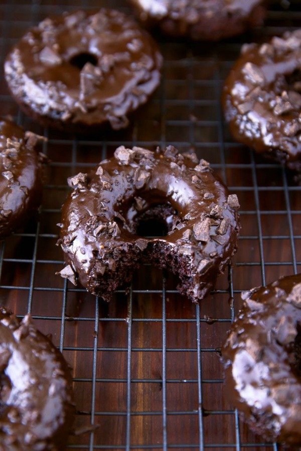 Mexican Chocolate Donuts from bromabakery.com on foodiecrush.com