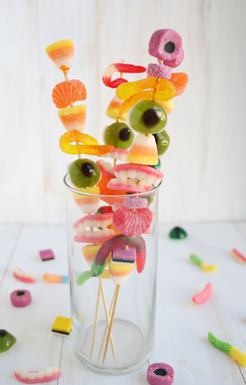 Monster Cocktail Skewers from A Beautiful Mess on foodiecrush.com 