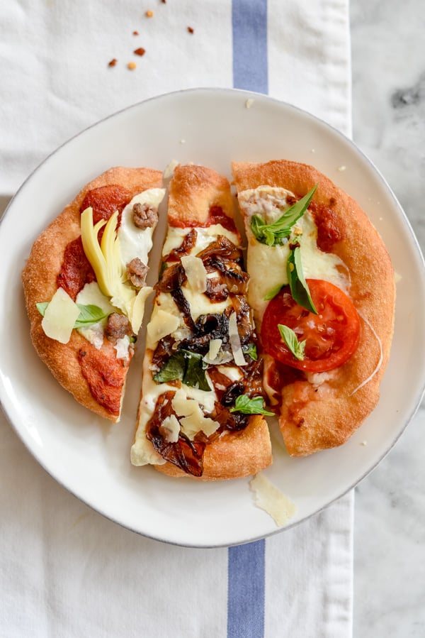 How to Make Fried Pizza ala Pizza Fritta | foodiecrush.com #dough #recipes #party #toppings #homemade
