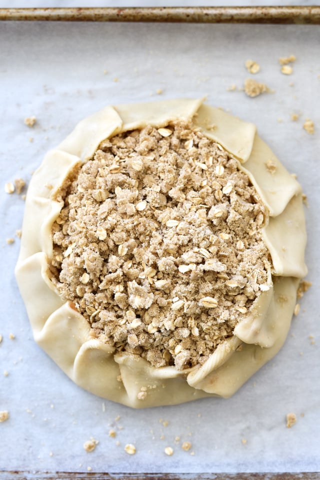 Quick Rustic Apple Tart with Oatmeal Crumble foodiecrush.com 28