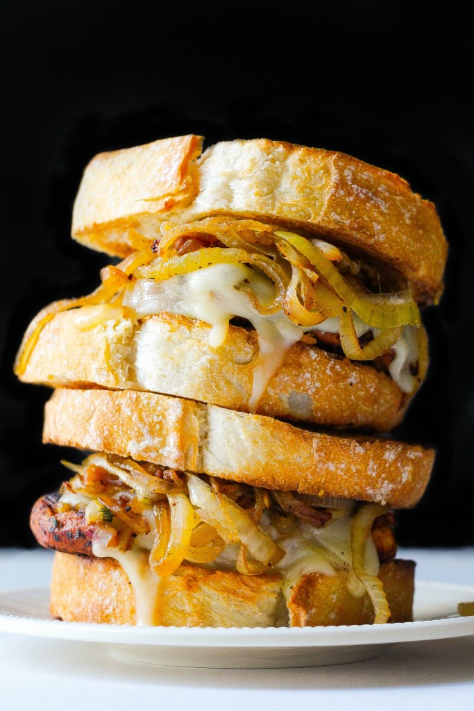 French Onion Chicken Sandwich from Layers of Happiness on foodiecrush.com 