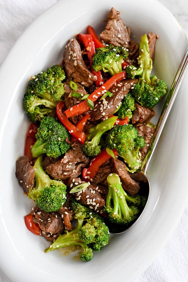 Beef with Broccoli | foodiecrush.com #stirfry #easy #weeknightmeals #healthy #recipe 