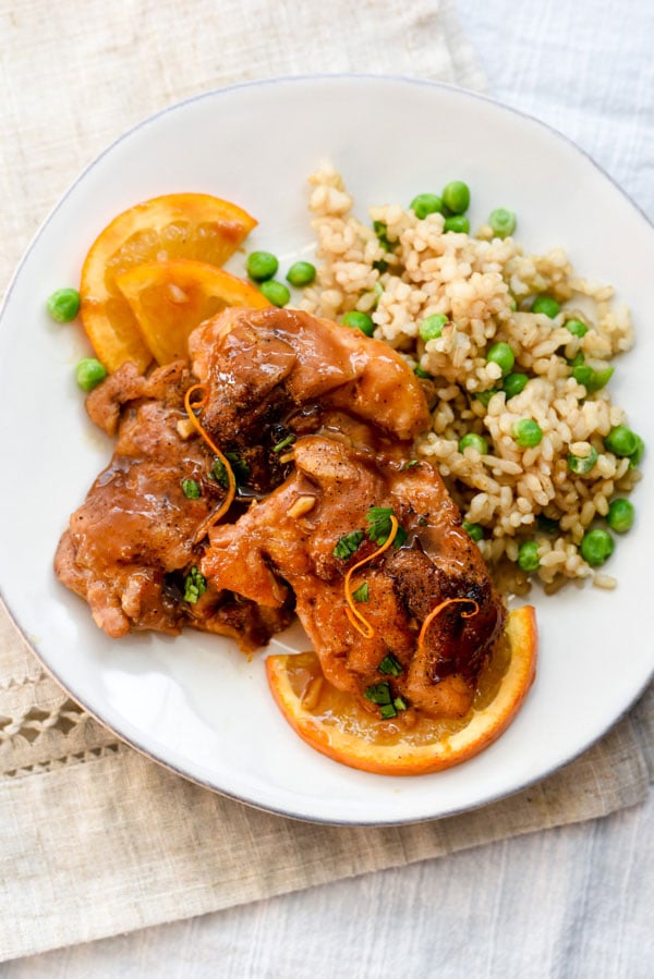 Asian Glazed Orange Chicken | foodiecrush.com #recipe #easy #sticky #sauce