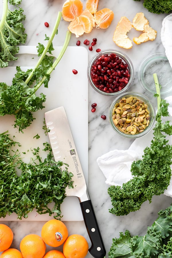 Quinoa and Kale Protein Salad is a totally fresh and easy way to eat healthy | foodiecrush.com 