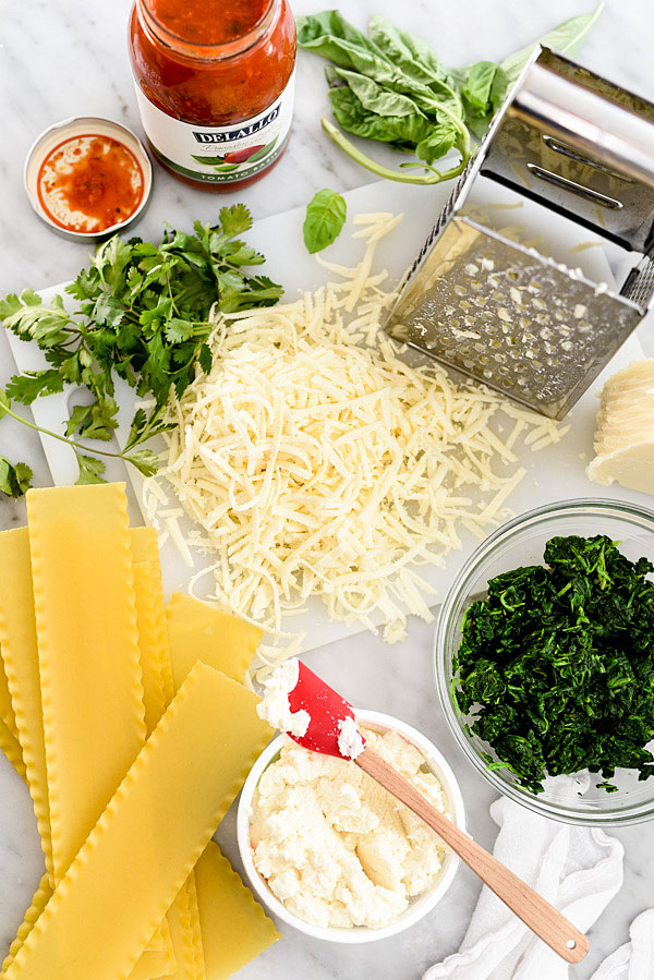 spinach lasagna rolls ingredients