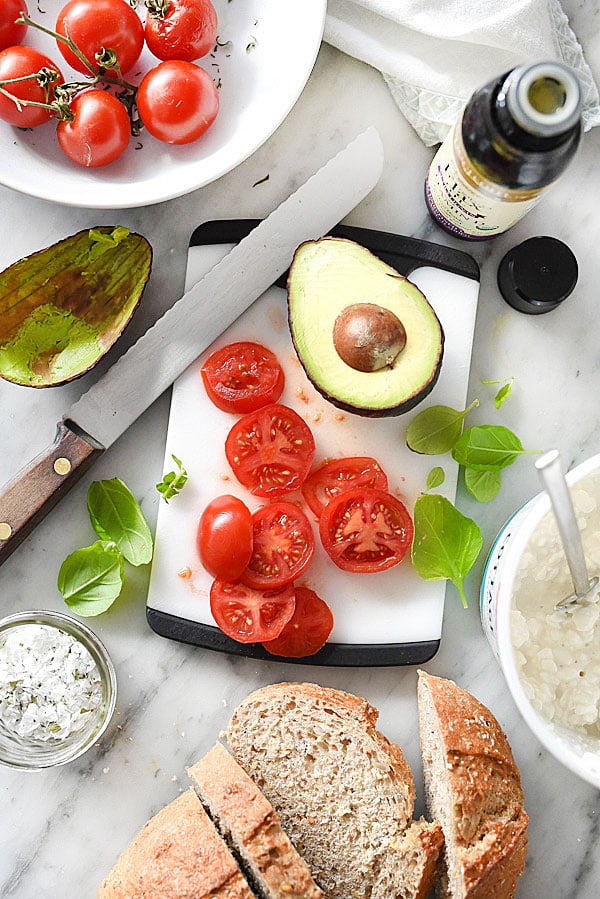 Caprese Avocado Toast | foodiecrush.com