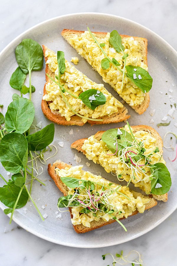 Curried Egg Salad Sandwich | foodiecrush.com