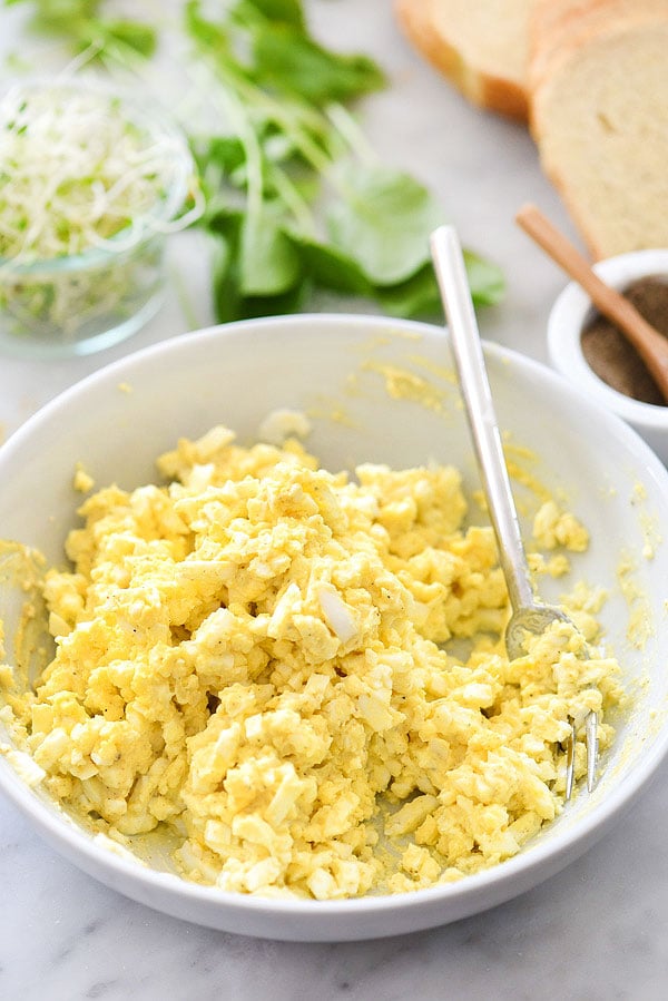 Curried Egg Salad Sandwich | foodiecrush.com