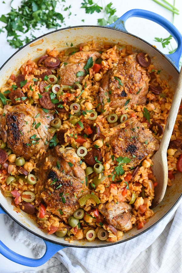 Spanish Chicken and Rice | foodiecrush.com