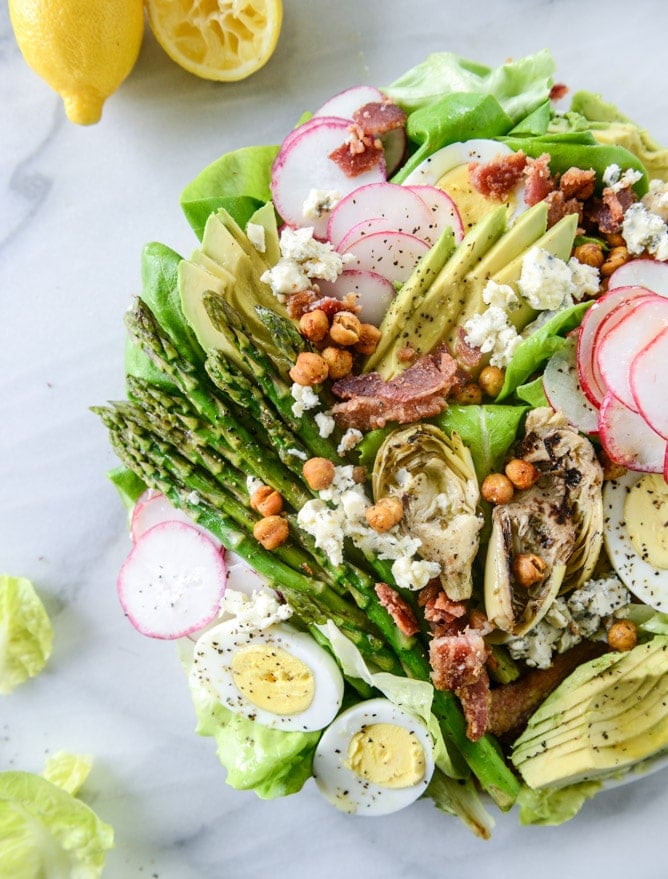 Spring Cobb Salad from How Sweet It is on foodiecrush.com