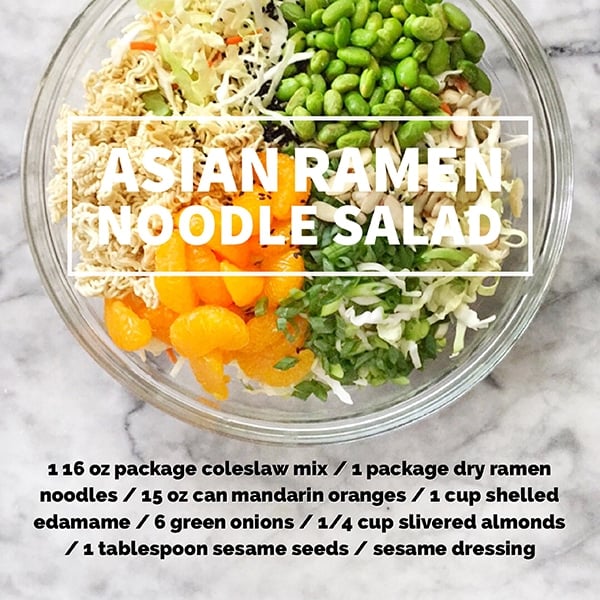 Asian Ramen Noodle Salad with Adobe Post | foodiecrush.com