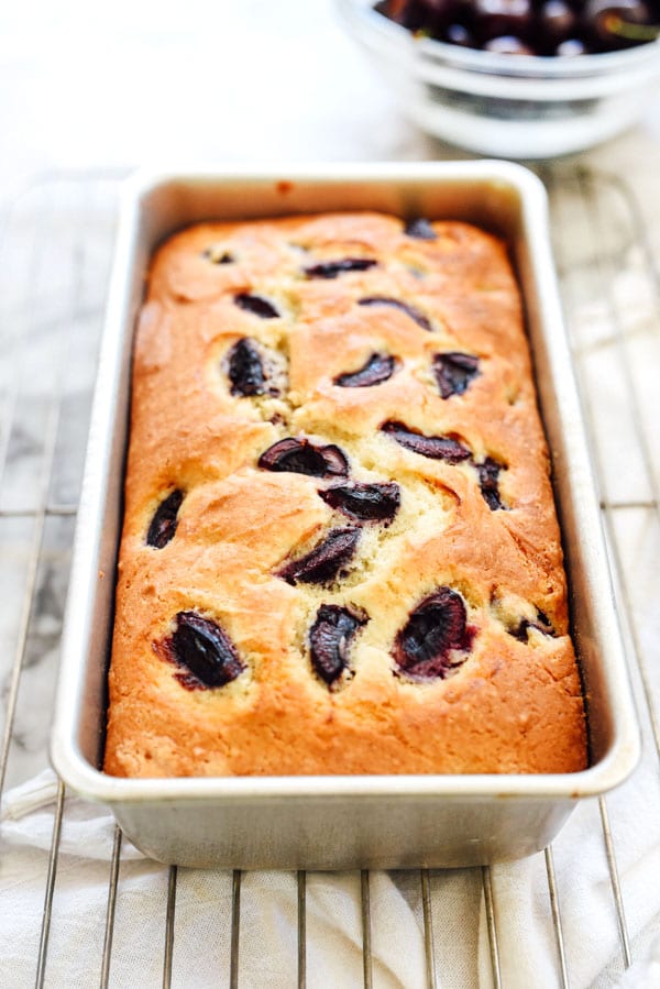 Cherry and Almond Quick Bread on foodiecrush.com