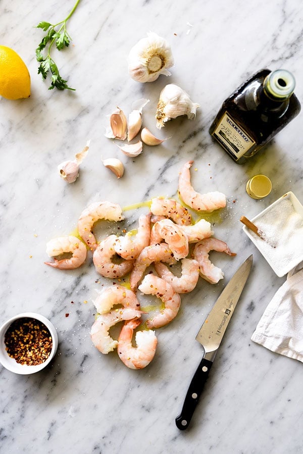 Linguine and Zucchini Noodles with Shrimp