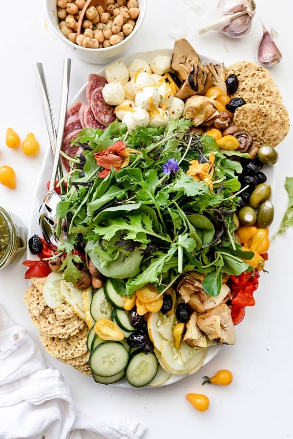 Italian-Inspired Salad Plate | #Italian #easy #recipe #foracrowd #salad foodiecrush.com