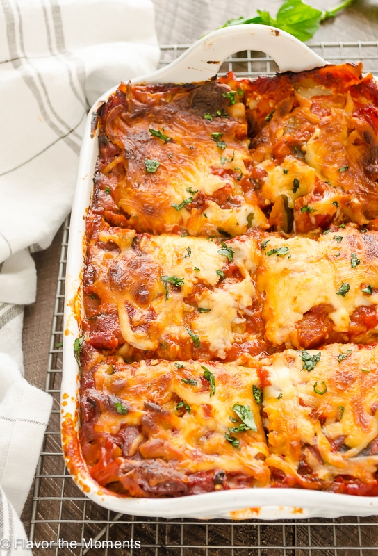 Ratatouille Lasagna from Flavor the Moments on foodiecrush.com