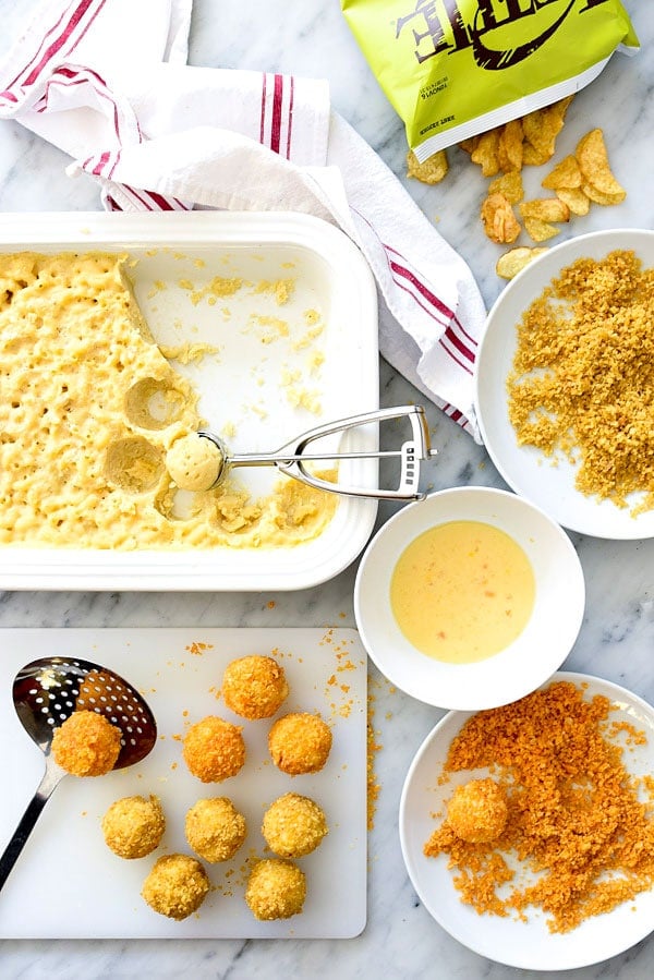 Fried Mac n Cheese Balls | foodiecrush.com