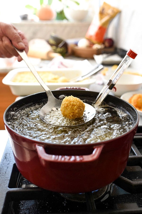 Fried Mac n Cheese Balls | foodiecrush.com