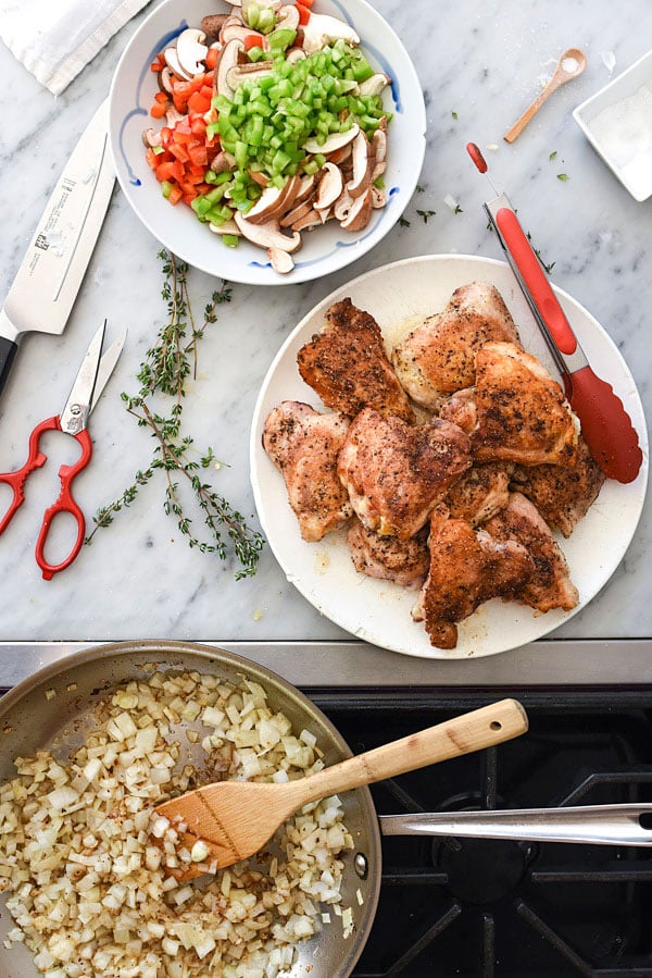 Slow Cooker Chicken Cacciatore | foodiecrush.com