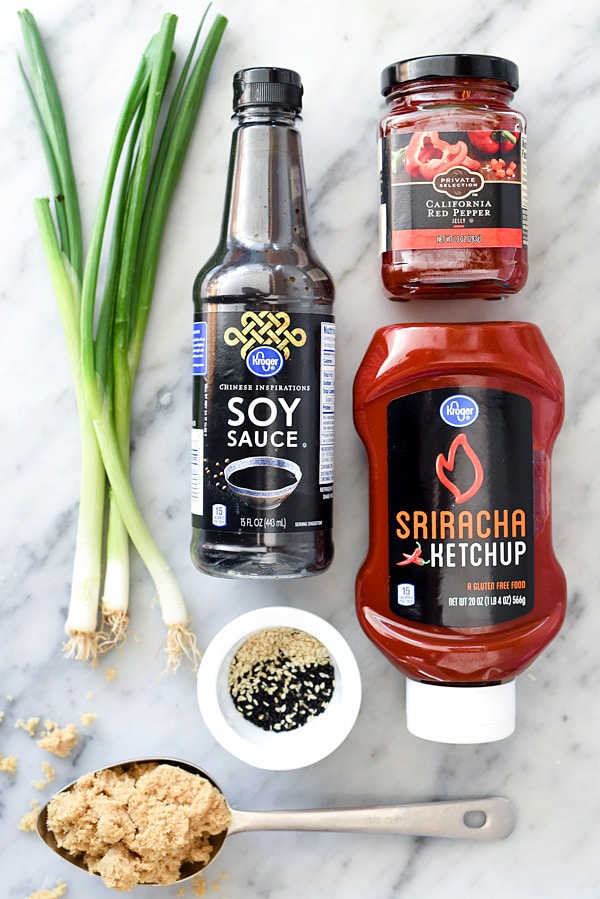 Sriracha Crockpot Meatballs | #easy #recipes #appetizers #crockpots foodiecrush.com