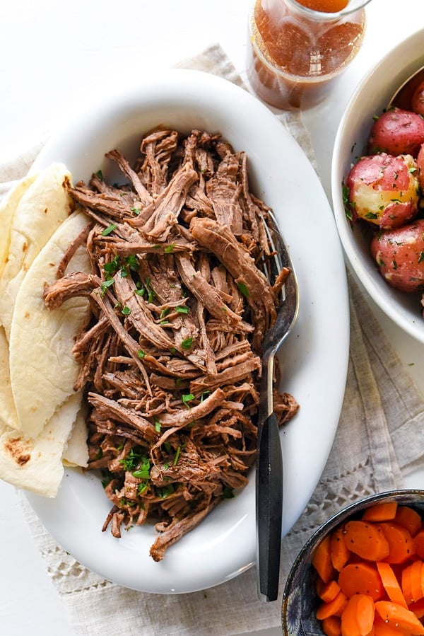 Slow Cooker Mexican Pot Roast from foodiecrush.com on foodiecrush.com