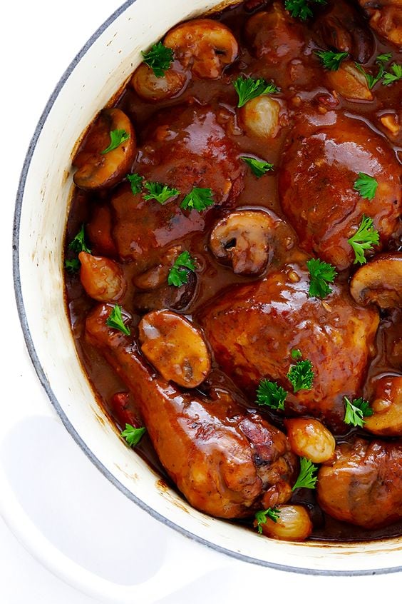 Coq Au Vin from gimmesomeoven.com on foodiecrush.com