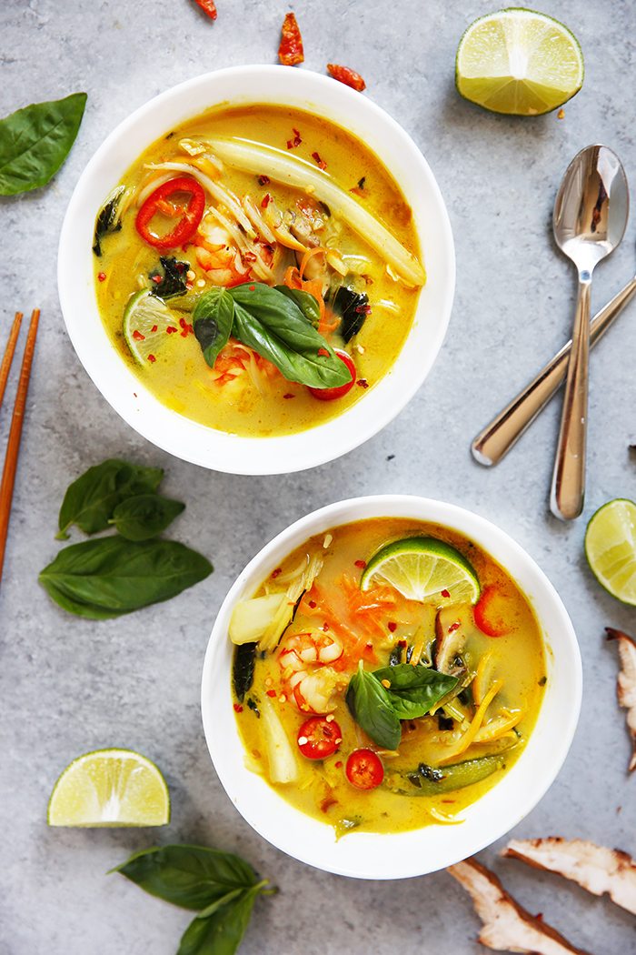 Thai Curry Soup from lexiscleankitchen.com on foodiecrush.com