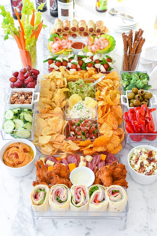 Game Day Football Food Stadium and Recipes to Fill It With | foodiecrush.com