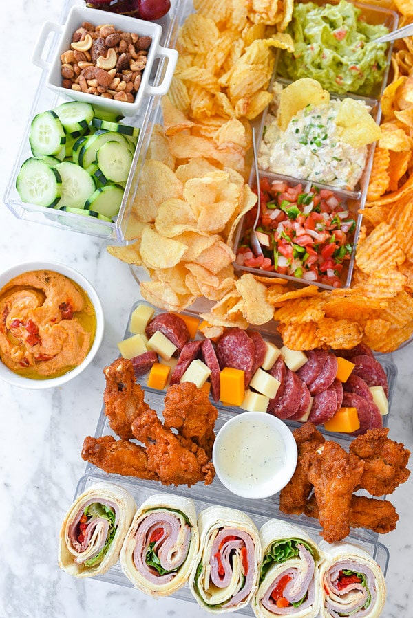 Game Day Football Food Stadium and Recipes to Fill It With | foodiecrush.com