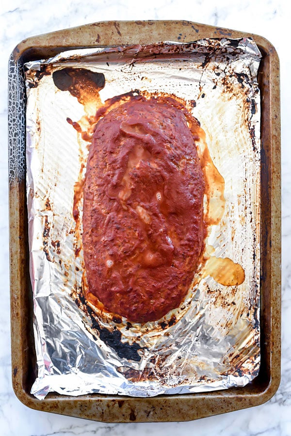 Healthy Meatloaf With Tomato Glaze | foodiecrush.com