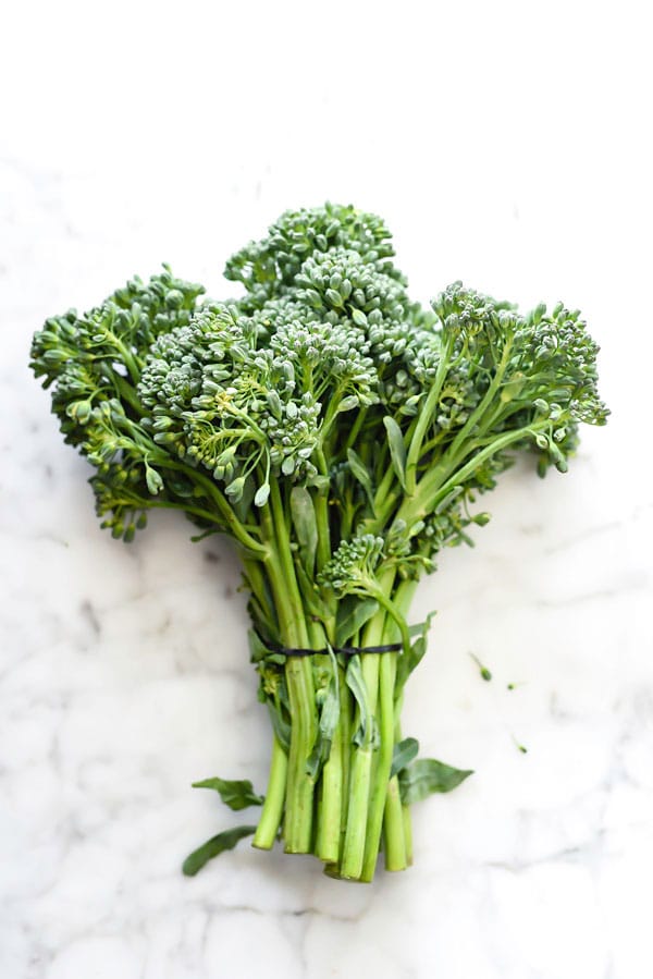 LinguiLinguine with Broccolini Pesto | foodiecrush.com
