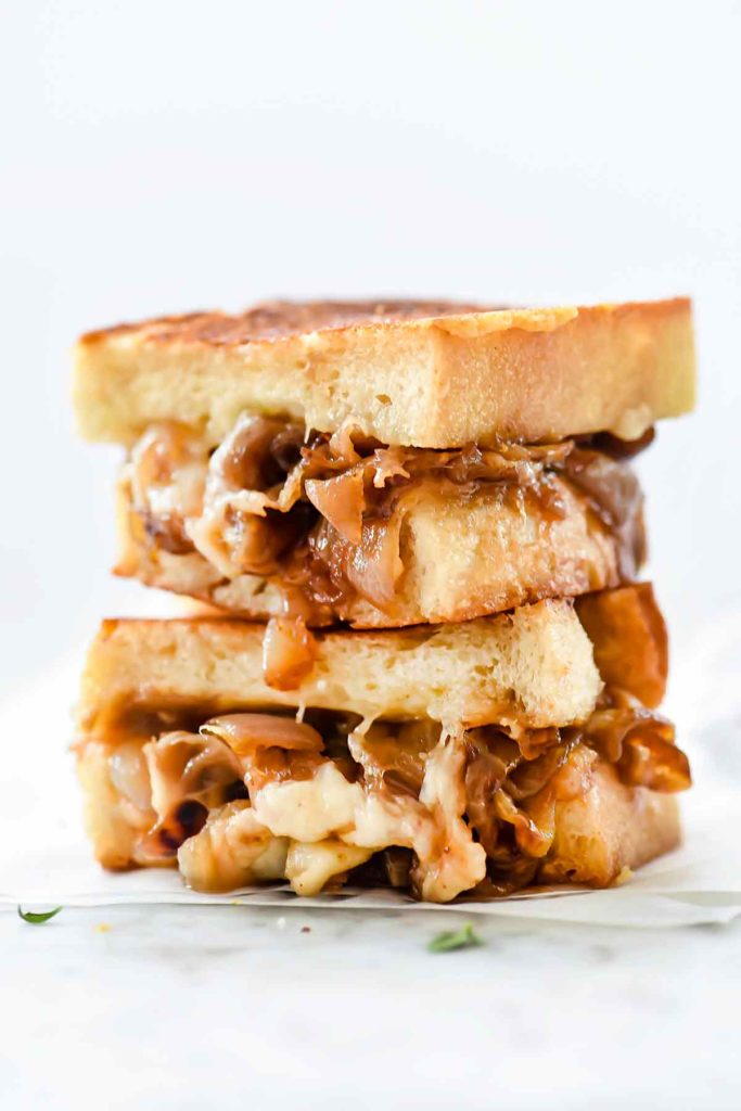French Onion Grilled Cheese Sandwich | foodiecrush.com