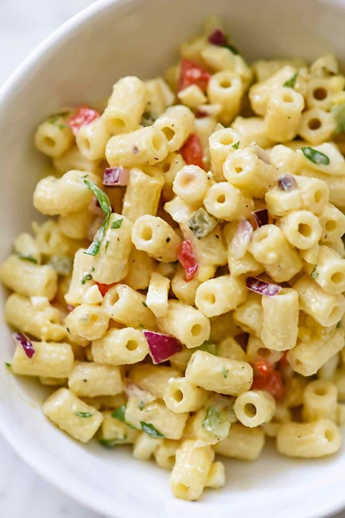 How to Make Classic Macaroni Salad | foodiecrush.com 