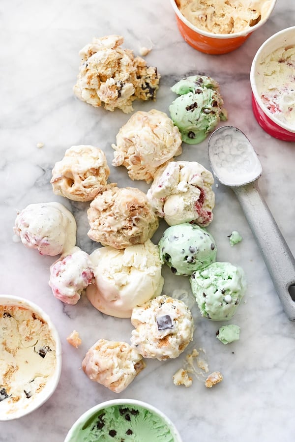 How to Make Easy Homemade No-Churn Ice Cream plus 10 ideas for homemade ice cream flavors | foodiecrush.com