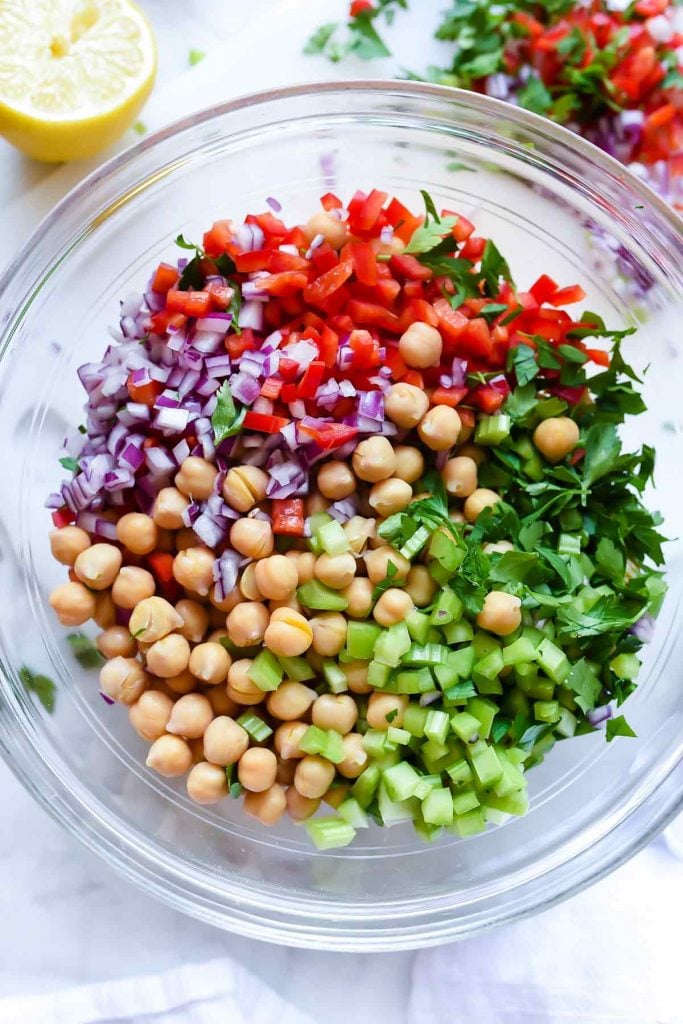 Outrageous Herbacious Mediterranean Salad | foodiecrush.com