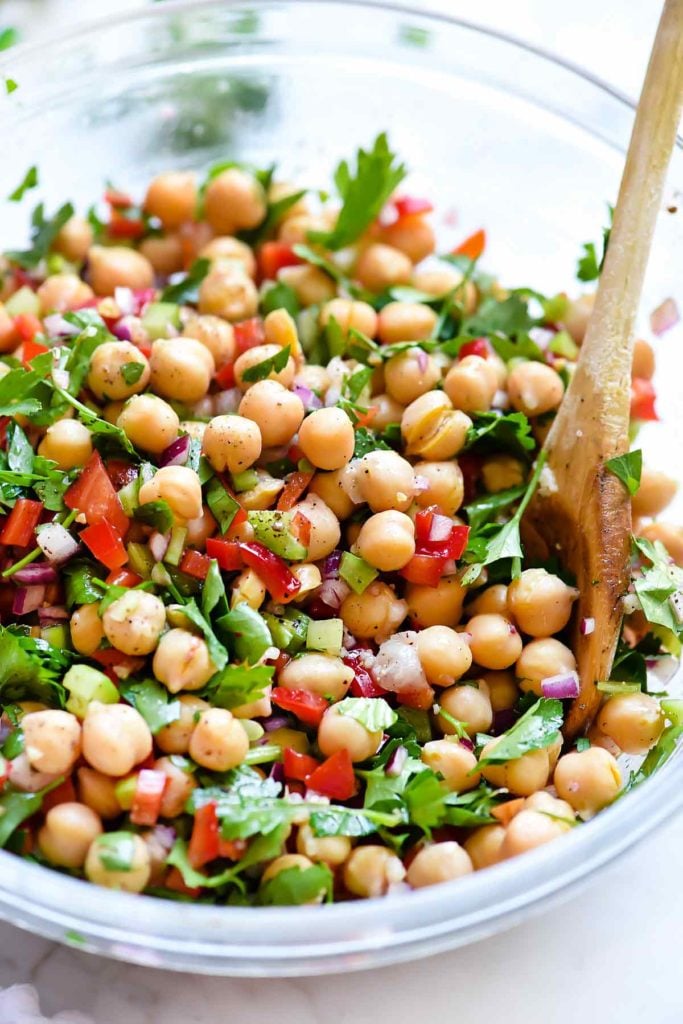 Outrageous Herbacious Mediterranean Salad | foodiecrush.com 