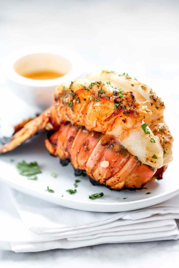 Grilled Lobster Tails with Smoked Paprika Butter | foodiecrush.com