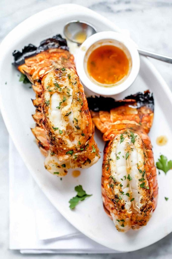 Grilled Lobster Tails with Smoked Paprika Butter | foodiecrush.com