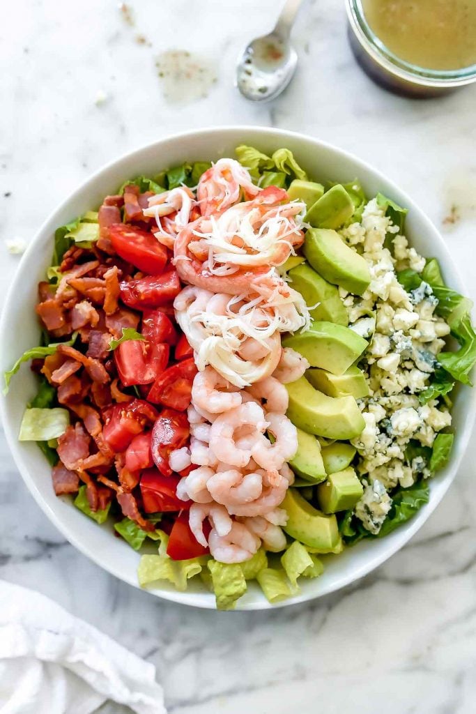Crab and Shrimp Seafood Cobb Salad 4 Shrimp and Crab Seafood Cobb Salad | foodiecrush.com