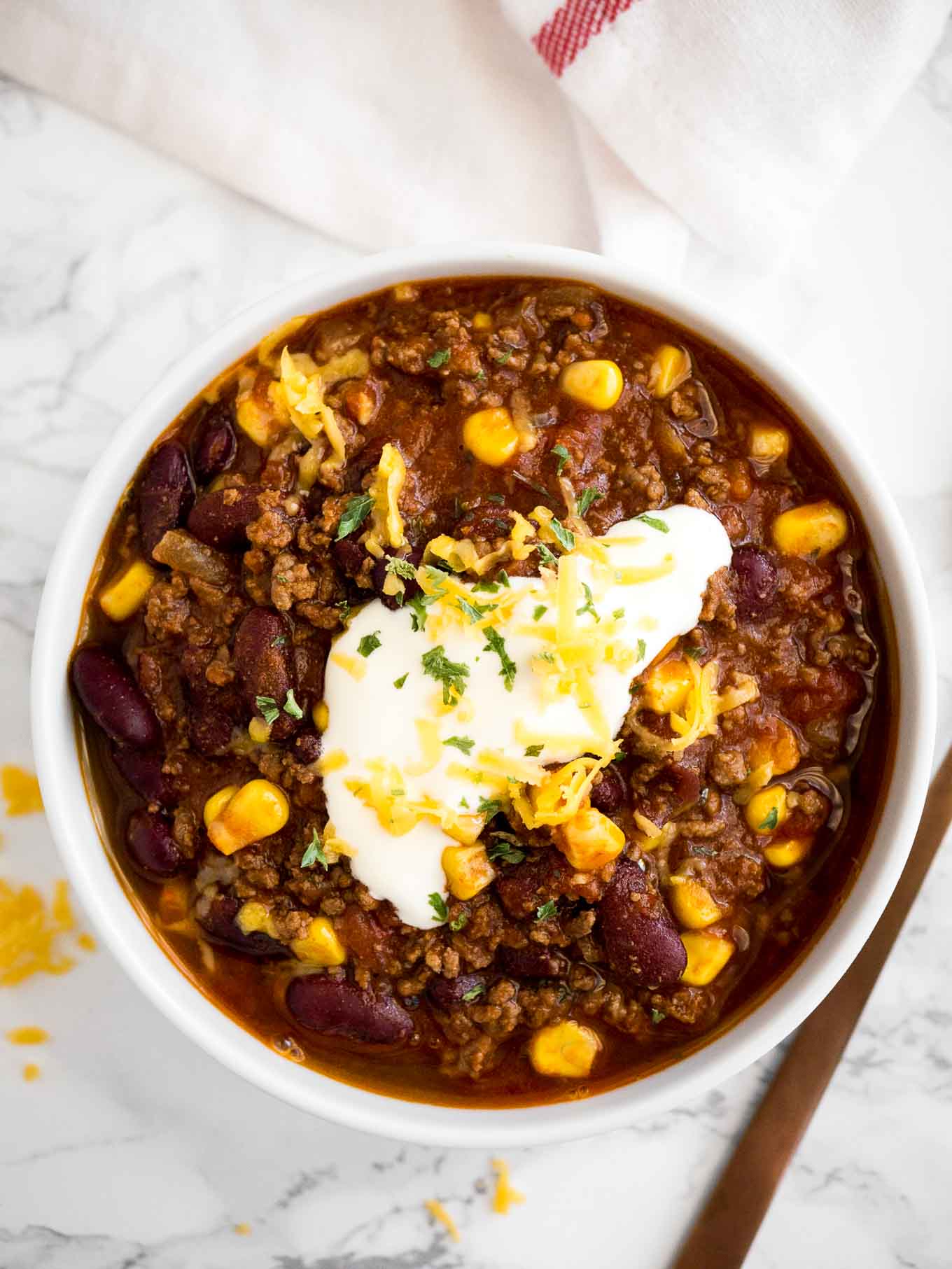 Instant Pot Chili from platedcravings.com on foodiecrush.com