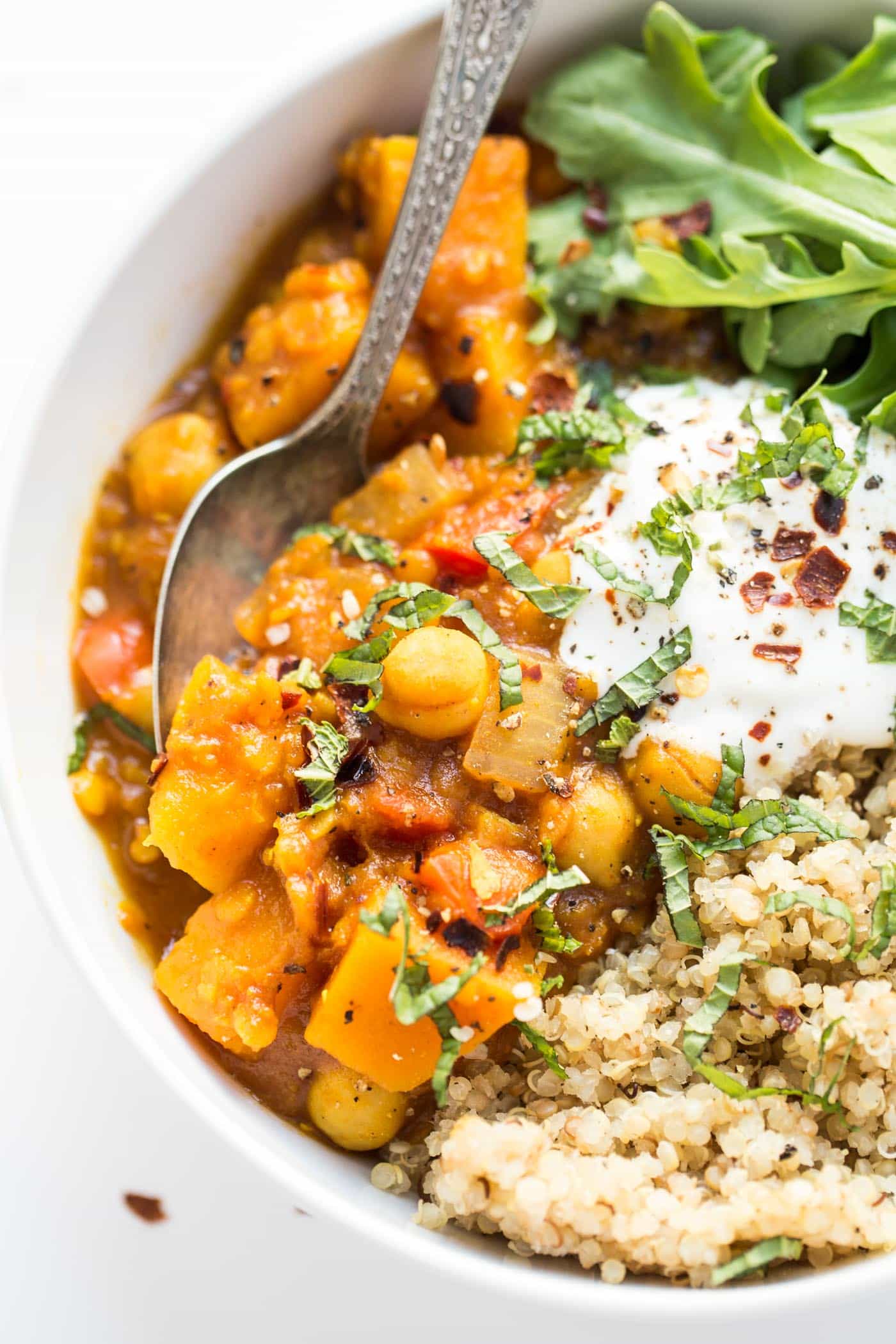 Slow Cooker Moroccan Chickpea Stew from simplyquinoa.com on foodiecrush.com