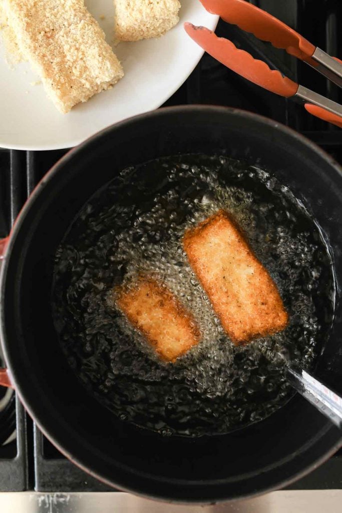 Healthier Fried Fish Sandwich | foodiecrush.com #fish #sandwich #healthy #fried