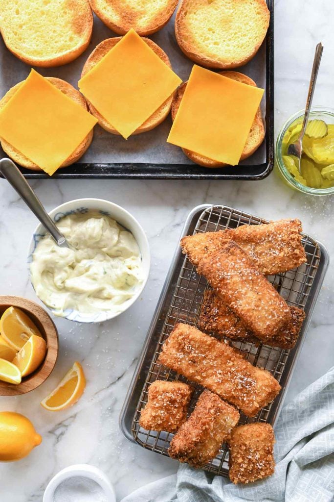 Healthier Fried Fish Sandwich | foodiecrush.com #fish #sandwich #healthy #fried