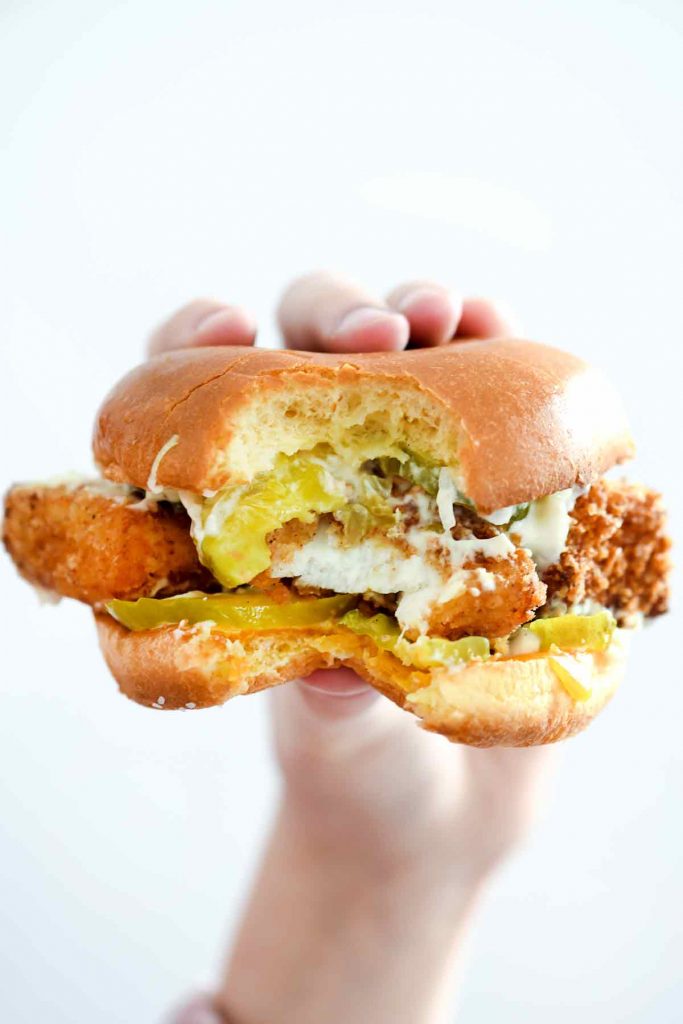 Healthier Fried Fish Sandwich | foodiecrush.com #fish #sandwich #healthy #fried