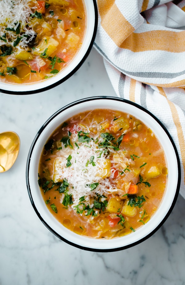 Slow Cooker Winter Vegetable Soup with Split Red Lentils from abeautifulplate.com on foodiecrush.com