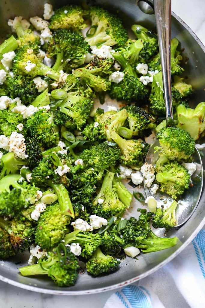 Broccoli with Feta | foodiecrush.com