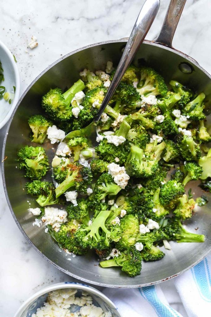 Broccoli with Feta | foodiecrush.com