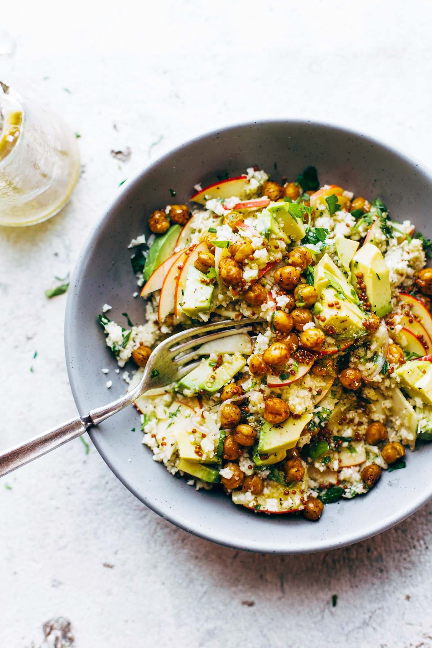 Spring Detox Cauliflower Salad from pinchofyum.com on foodiecrush.com