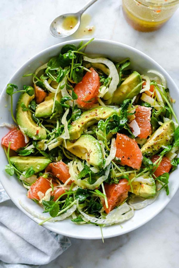 Avocado, Grapefruit and Fennel Salad 1 Grapefruit Avocado and Fennel Salad | everydaydeliciouskitchen.com #salad #grapefruit #avocado